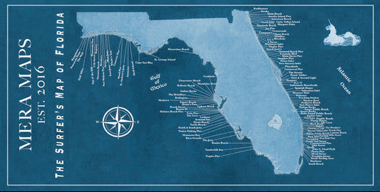 Beach towel, Surfer map of Florida