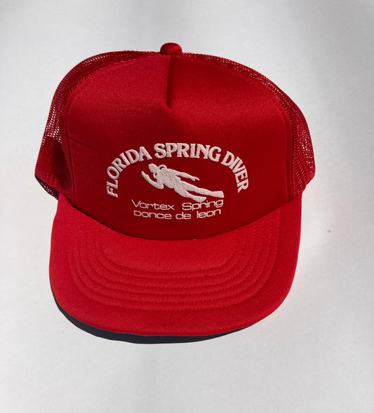 Florida Spring Divers vintage trucker hat